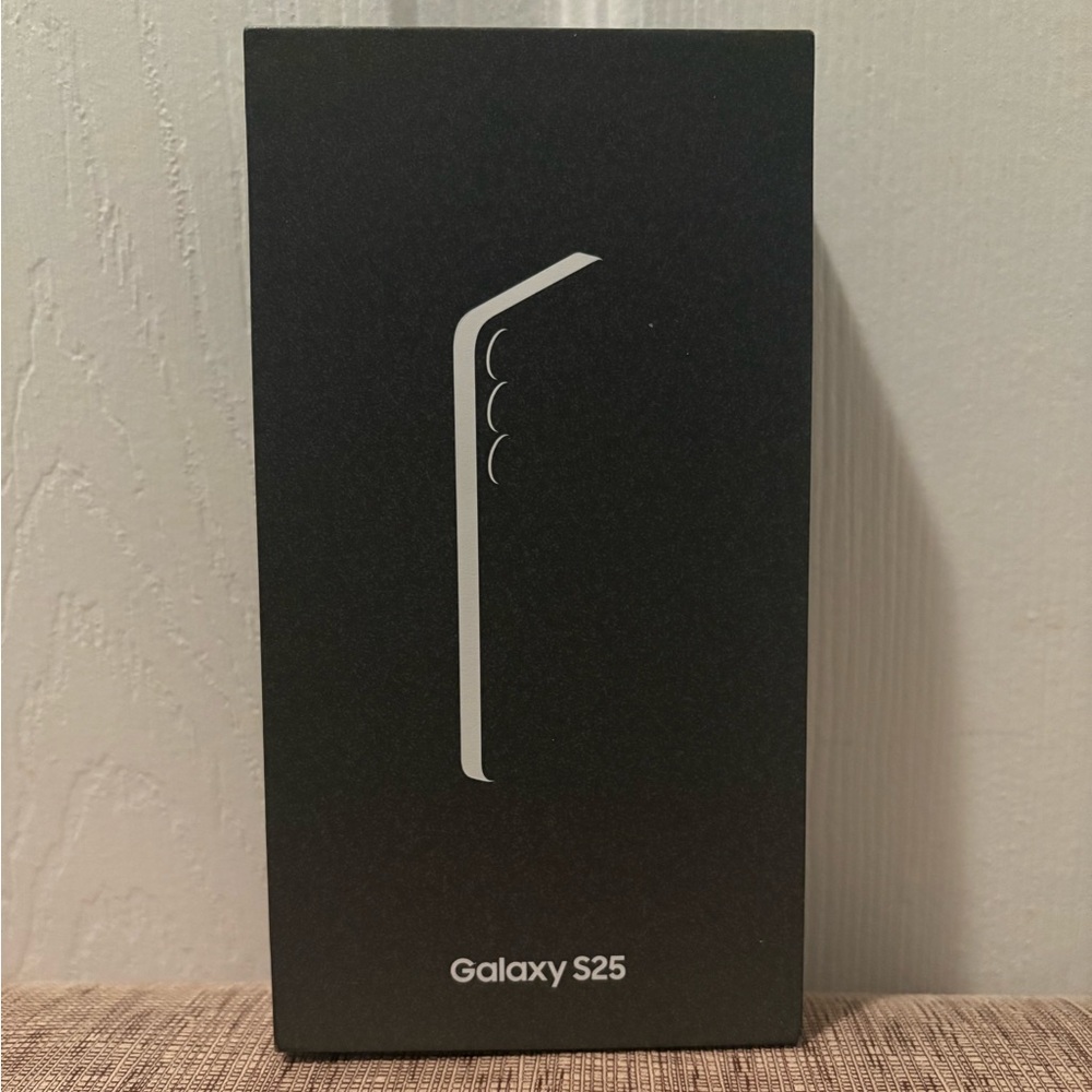 Samsung 25 Navy 128 Empty Box with Manual. Model: SM-S931U.